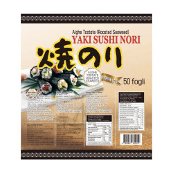 Alga Nori disidratata per sushi 50 fogli